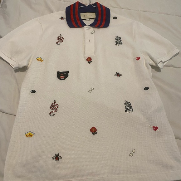 GUCCI Embroidered Polo Shirt - Picture 4 of 4